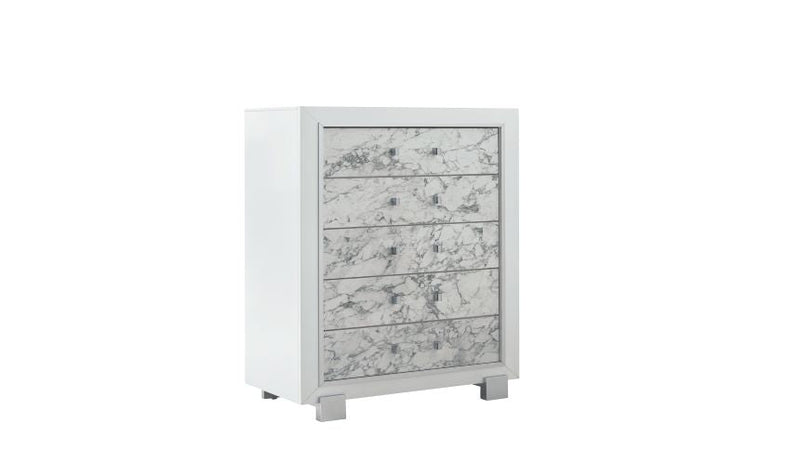 Santorini White Chest - DMV FurnitureChest