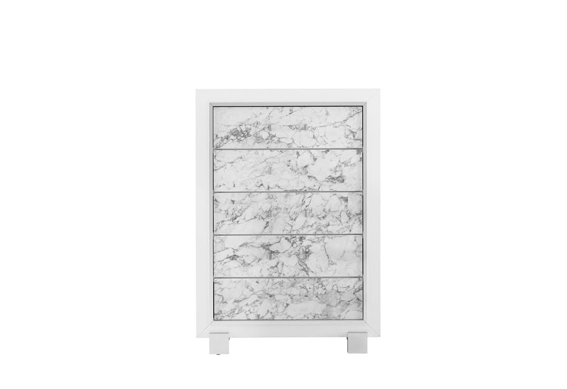 Santorini White Chest - DMV FurnitureChest