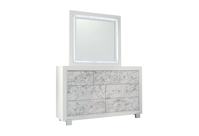 Santorini White Dresser - DMV FurnitureDresser