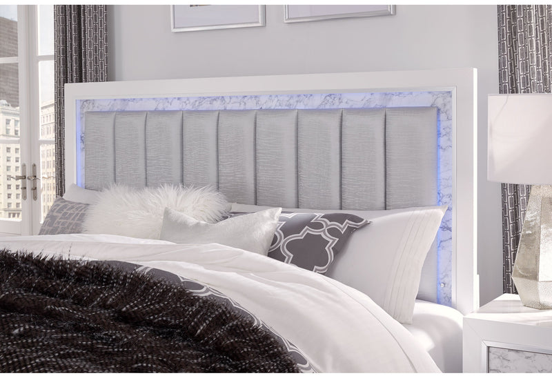 Santorini White Full Bed Group - DMV FurnitureYouth Bedroom Set