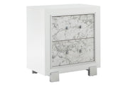 Santorini White Nightstand - DMV FurnitureNightstand