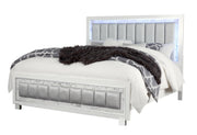 Santorini White Queen Bed - DMV FurnitureQueen Bed