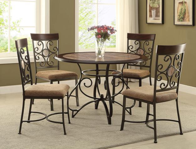 Sarah Brown Round Dining Set - DMV FurnitureDining Room Set