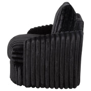 Sarco Corduroy Upholstered Swivel Accent Arm Chair Black - 902542