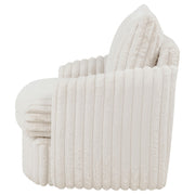Sarco Corduroy Upholstered Swivel Accent Arm Chair Ivory - 902541