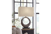 Saria Antique Silver Finish Table Lamp - DMV FurnitureTable Lamp