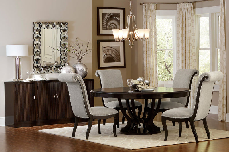 Savion Espresso Round/Oval Extendable Dining Set - DMV FurnitureDining Room Set