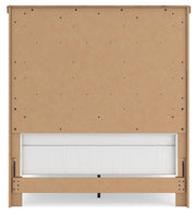 Savonport Full Panel Bed, Chest and Nightstand in White/Brown - PKG025550