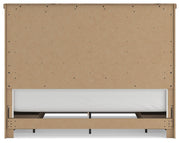 Savonport King Panel Bed with Storage, Dresser and Chest in White/Brown - PKG025517