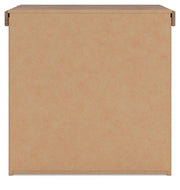 Savonport King Panel Storage Bed. Dresser, Mirror and Nightstand in White/Brown - PKG025312