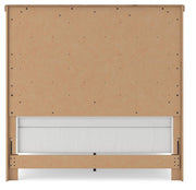 Savonport Queen Panel Bed, Dresser and Chest in White/Brown - PKG025557