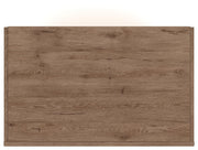 Savonport Queen Panel Bed with Storage, Dresser, Mirror, Chest and Nightstand in White/Brown - PKG025513