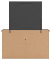 Savonport Queen Panel Storage Bed, Dresser, Mirror, Chest and Nightstand in White/Brown - PKG025529