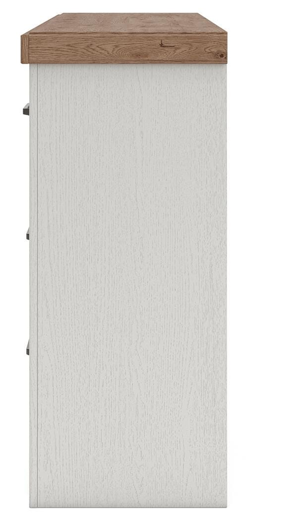 Savonport White/Brown Dresser - B4615-31