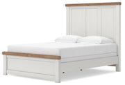 Savonport White/Brown Queen Panel Bed - B4615B4