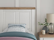 Savonport White/Brown Twin Panel Bed - B4615B2