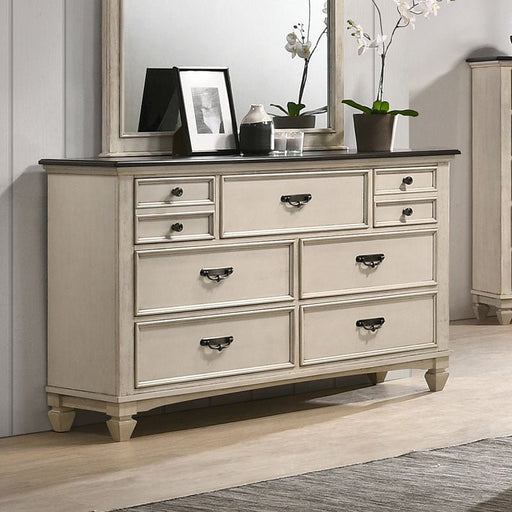 Sawyer Antique White/Brown Dresser - DMV FurnitureDresser