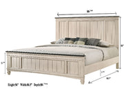 Sawyer Antique White/Brown Panel Bedroom Set - DMV FurnitureBedroom Set