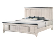 Sawyer Antique White/Brown Panel Bedroom Set - DMV FurnitureBedroom Set