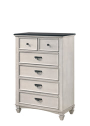 Sawyer Antique White/Brown Panel Bedroom Set - DMV FurnitureBedroom Set