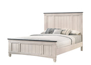 Sawyer Antique White/Brown Panel Bedroom Set - DMV FurnitureBedroom Set