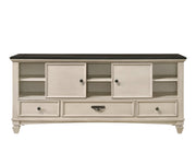 Saywer Antique 68" White/Brown TV Stand - DMV FurnitureTV Stand