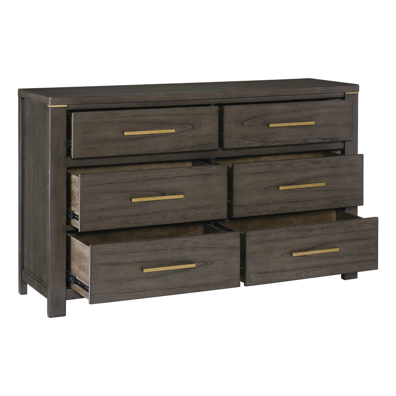 Scarlet Brownish Gray LED Upholstered Panel Bedroom Set - DMV FurnitureBedroom Set