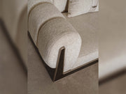 Senato 4-pieces (1 Four Seater Lux Sofa & 1 Four Seater Sofa & 2 Chair) Livingroom in Cream - 200-GAB-SEN-4L411