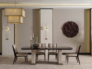 Senato Diningroom (Consol With Mirror & Dining Table & 6 Dining Chair) - 200-GAB-SEN-DT-6-SET