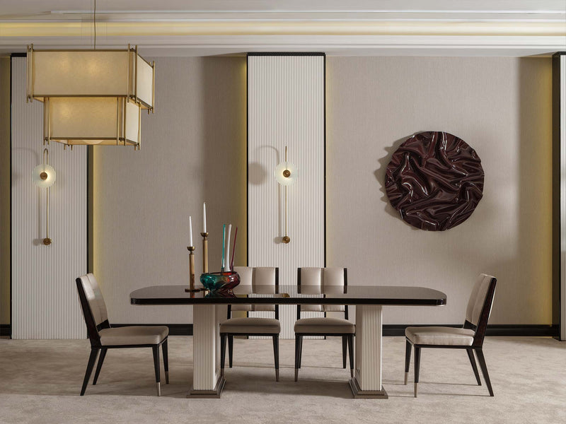 Senato Diningroom (Consol With Mirror & Dining Table & 6 Dining Chair) - 200-GAB-SEN-DT-6-SET