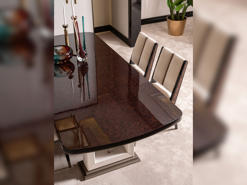 Senato Diningroom (Consol With Mirror & Dining Table & 6 Dining Chair) - 200-GAB-SEN-DT-6-SET