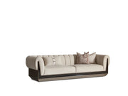 Senato Stationary Four Seater Lux Sofa in Cream - 200-GAB-SEN-4L