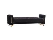 Senfoni 3-pieces (Sofa & Loveseat & Chair) Livingroom Set Black in Black - 101-SEN-LV900-321