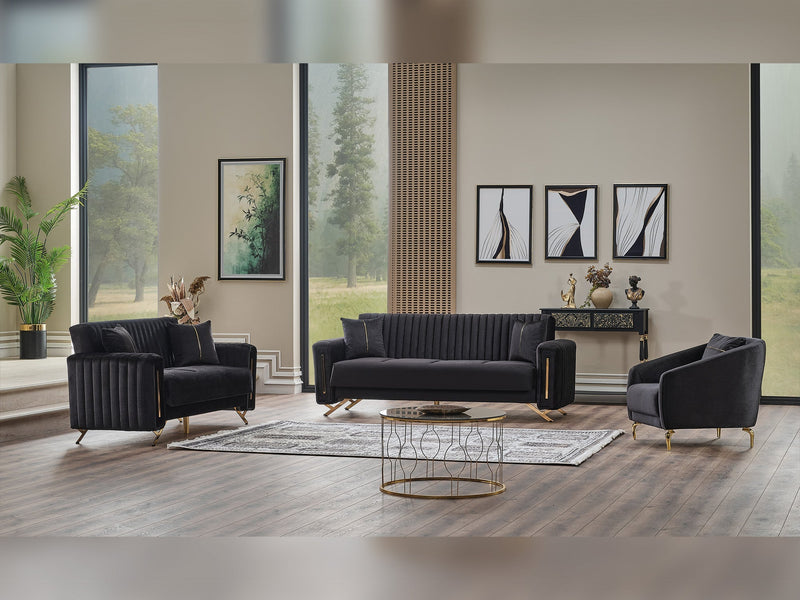 Senfoni Chair Black in Black - 101-SEN-LV900-B
