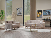 Senfoni Convertible Loveseat Beige in Beige - 101-SEN-TUR276-2