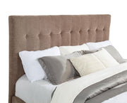 Senna Upholstered California King Audio Flame Visualizer Bed Brown - 305811KW