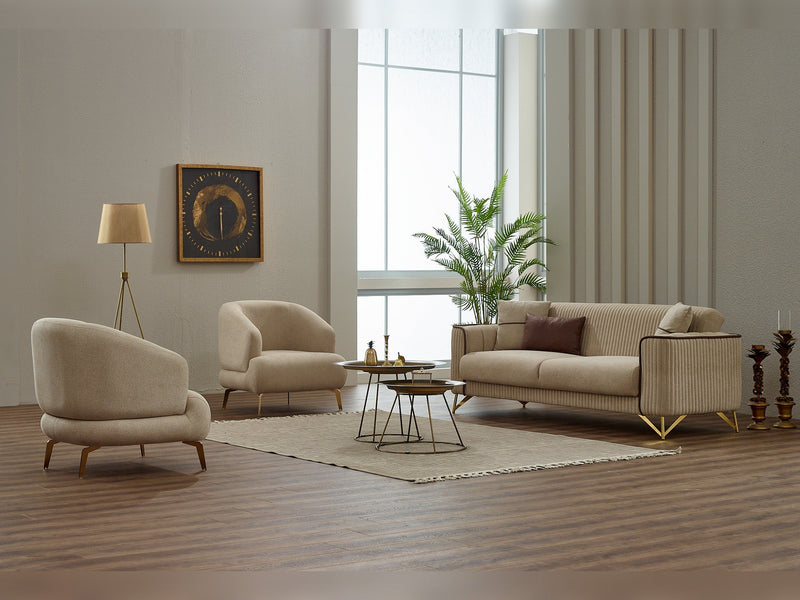 Sente Convertible Sofa in Beige - 200-SIM-SEN-GIRNE03-3