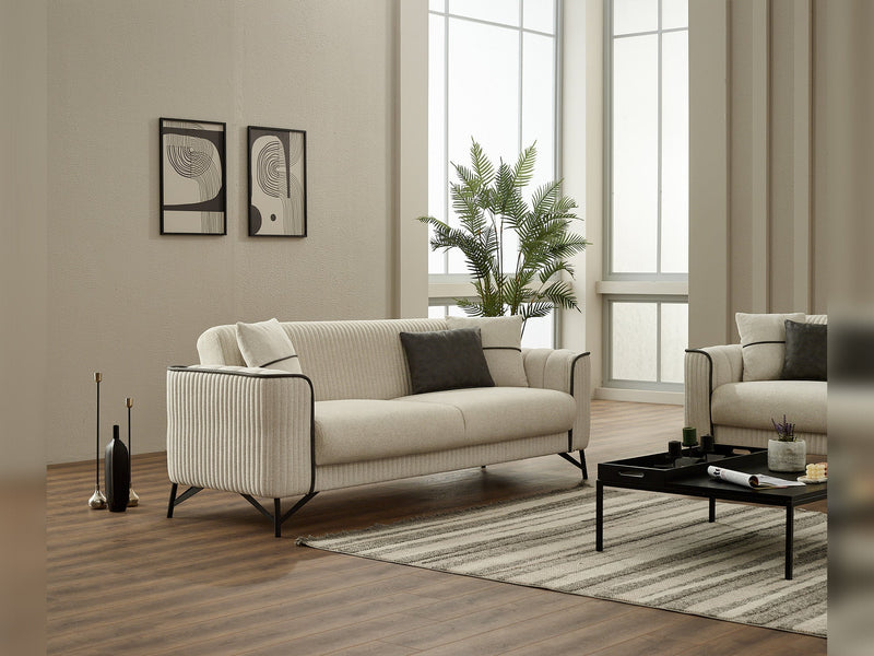 Sente Convertible Sofa in Beige - 200-SIM-SEN-GIRNE03-3