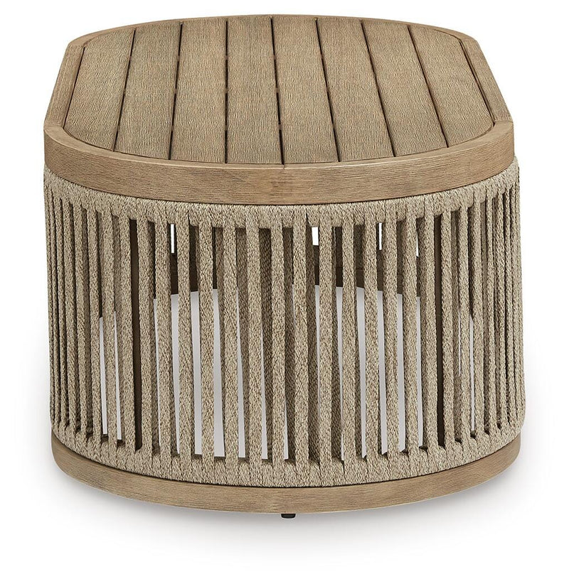 Serena Shores Beige Outdoor Coffee Table - PCP604-701