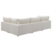Serene 4-piece Upholstered Modular Sectional Sofa Beige - 551321-SETA