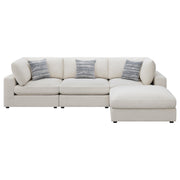 Serene 4-piece Upholstered Modular Sectional Sofa Beige - 551321-SETB