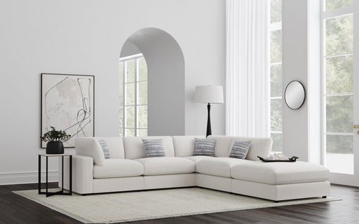 Serene 5-piece Upholstered Modular Sectional Sofa Beige - 551321-SETC