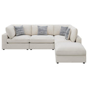 Serene 5-piece Upholstered Modular Sectional Sofa Beige - 551321-SETC