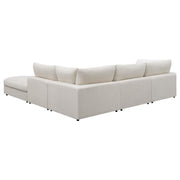 Serene 5-piece Upholstered Modular Sectional Sofa Beige - 551321-SETC