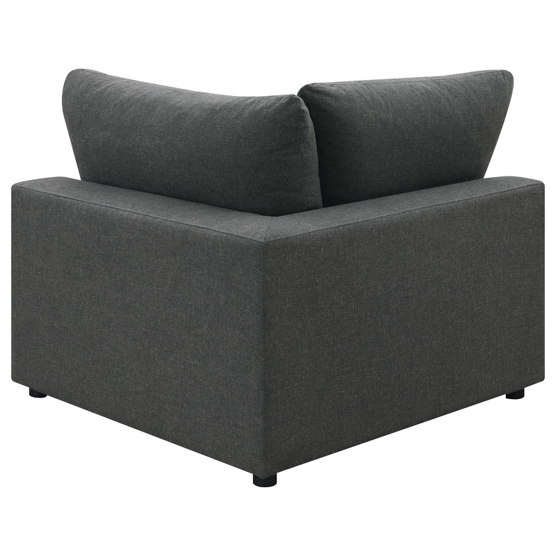 Serene 6-piece Upholstered Modular Sectional Sofa Charcoal - 551324-SET