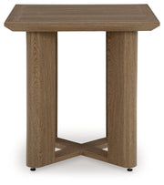 Serene Bay Dark Brown Outdoor End Table - P671-702
