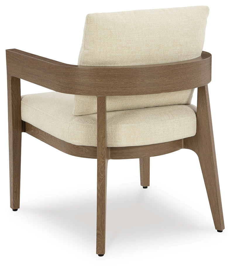 Serene Bay Outdoor Dining Table and 4 Chairs in Dark Brown from Ashley - DMV Furniture