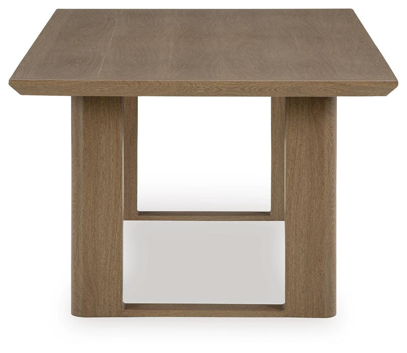Serene Bay Outdoor Dining Table and 4 Chairs in Dark Brown - PKG021208