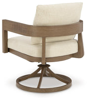 Serene Bay Outdoor Dining Table and 6 Chairs in Dark Brown - PKG021211