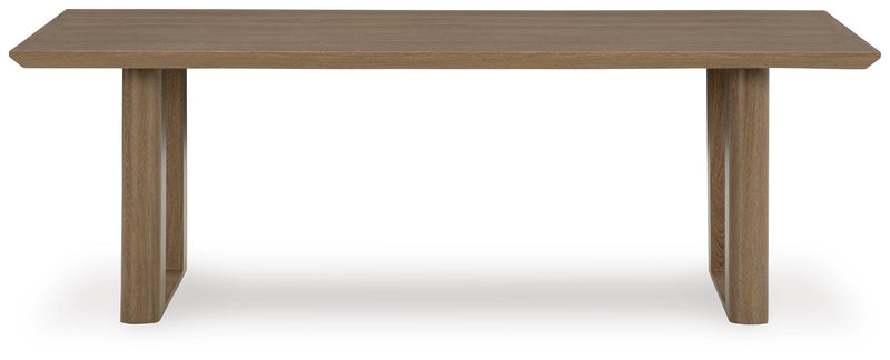 Serene Bay Outdoor Dining Table and 6 Chairs in Dark Brown - PKG021211
